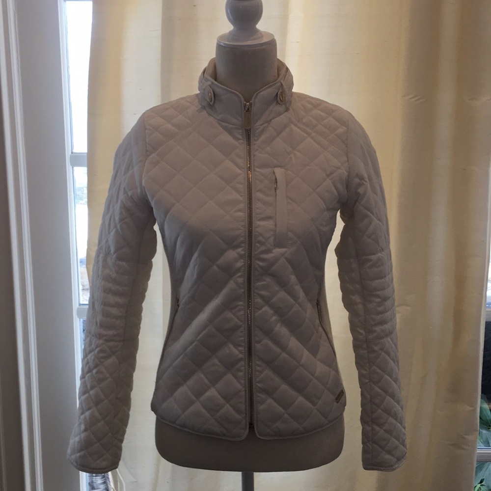 US Polo Association off white quilted jacket